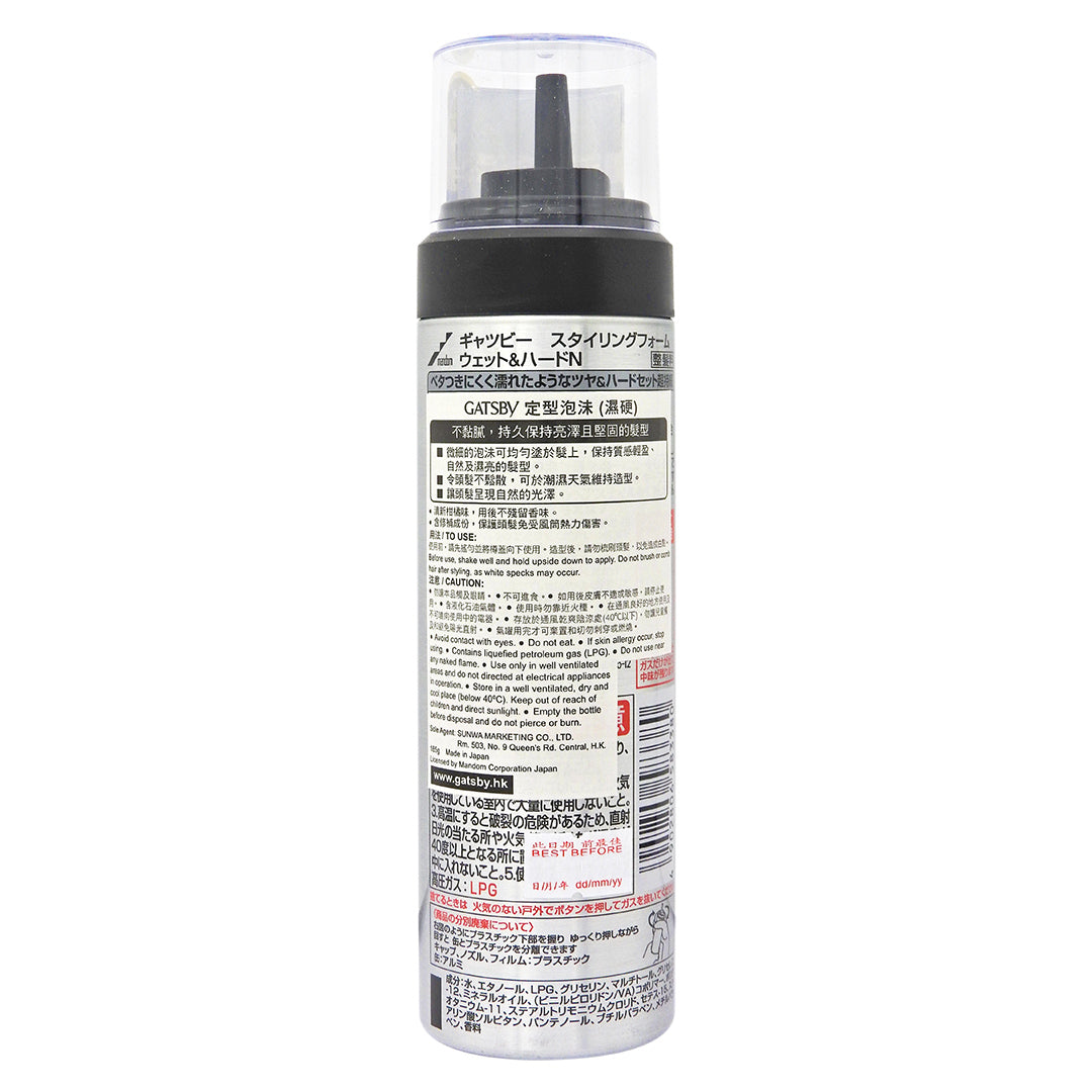 GATSBY - 定型泡沫 Styling Foam (濕硬)(WH) 185g #37174