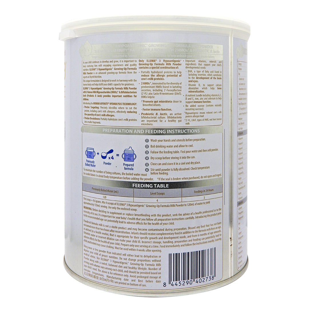 惠氏 - ILLUMA® XTRA CARE HA 3號幼兒成長配方奶粉 800克 #58744