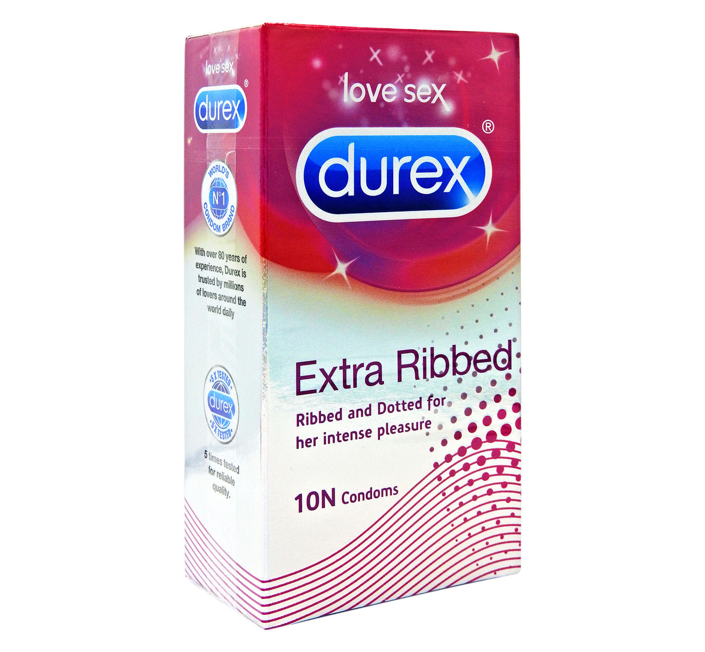 杜蕾斯 - Durex 多螺紋安全套 10個裝 #47186