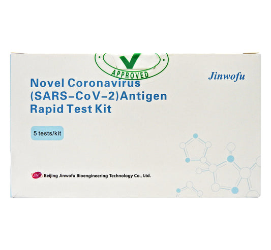 Jinwofu - 金沃夫 新型冠狀病毒(SARS-CoV-2)快速檢測套裝 1盒5套 #56191