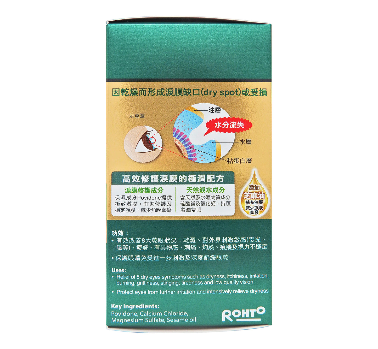 ROHTO - 樂敦盈 極潤人工淚液 (獨立支裝) 30支 x 0.5mL #56828
