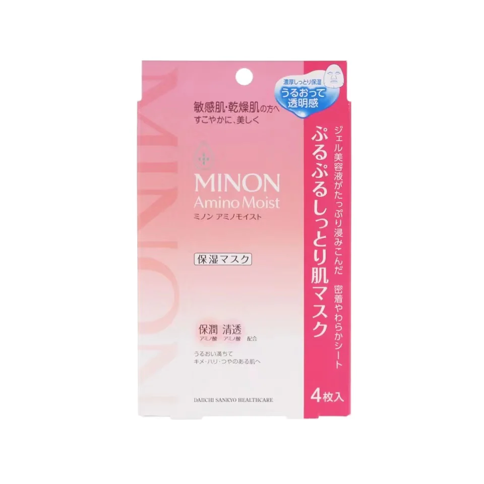 MINON - Amino Moist 氨基酸保濕面膜 4枚 [平行進口] #33358