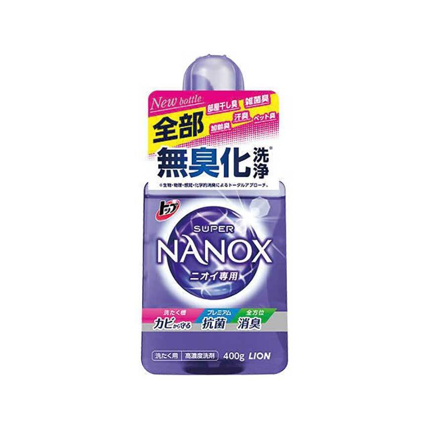 LION 獅王 - Super Nanox 納米樂 抗菌消臭洗衣液 (除臭專用) (紫色) 400g [平行進口] #40950