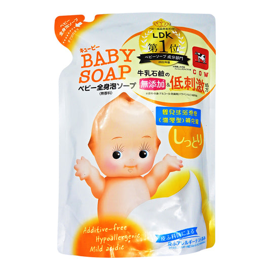 COW - MILKY 牛乳 嬰兒沐浴泡泡 (滋潤型) 補充裝 350ml #47260