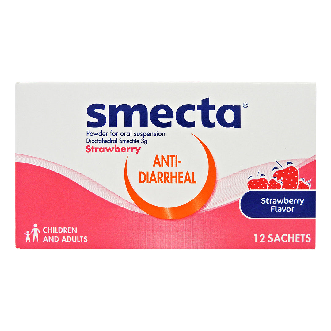 Smecta - 思密達 止瀉劑[士多啤梨] 12包裝 #58240