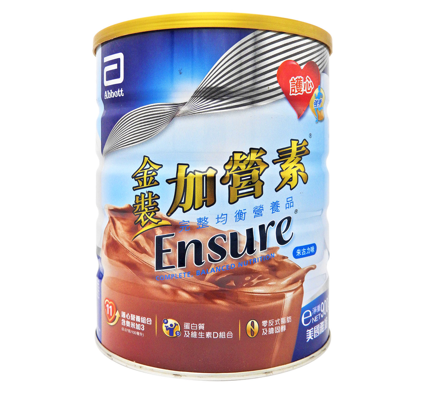 雅培 Ensure 金裝加營素 [朱古力味] 900g <香港行貨> #9076