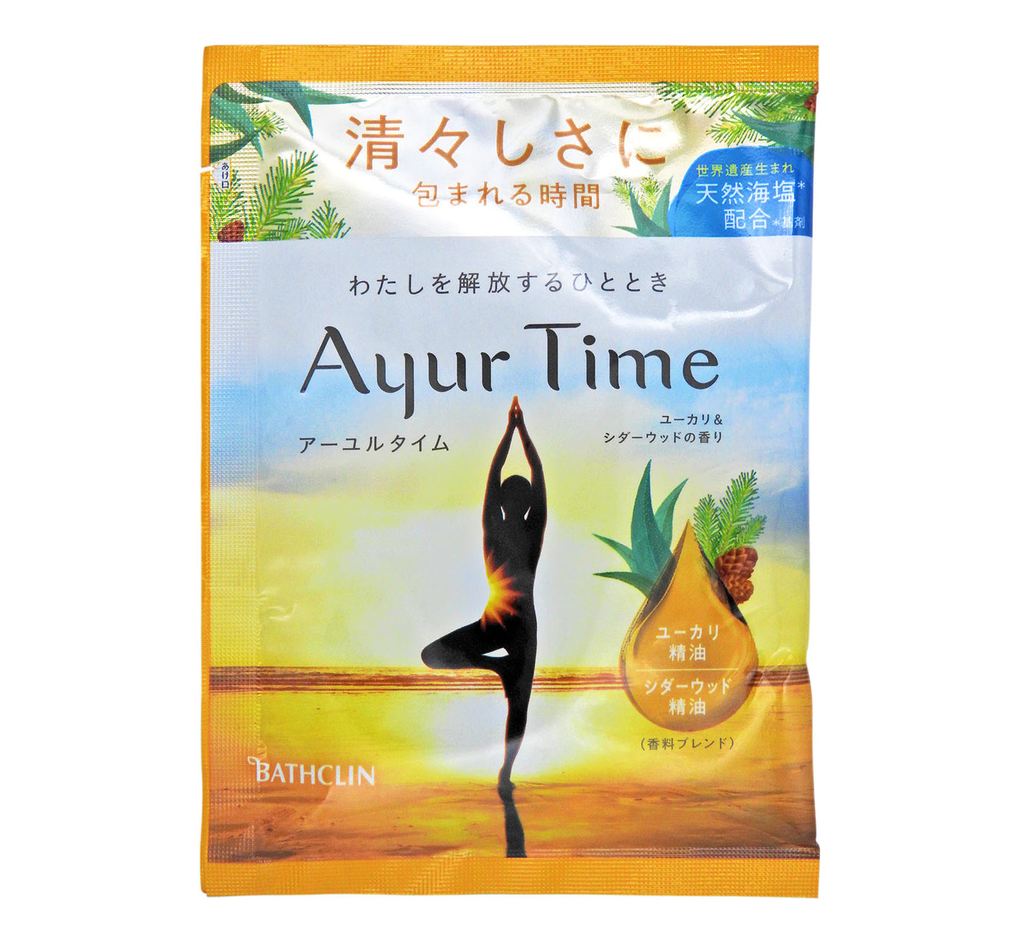 巴斯克林 AYUR TIME - 尤加利 精油浴鹽 40g #56910