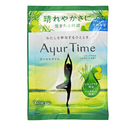 巴斯克林 AYUR TIME - 檸檬草 精油浴鹽 40g #56911