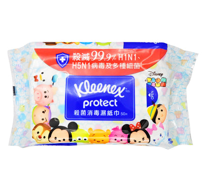 Kleenex - Protect 殺菌消毒濕紙布 50片 #41285