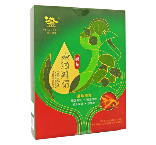 維特健靈 - Vita Green 素滴雞精 (蟲草) 4.2克 x 12包 #57386